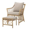 Bloomingville Belluce Loungesessel mit Hocker