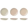Bloomingville Cécile Teller klein, Rose, Steingut 3er-Ser