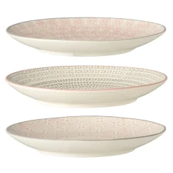 Bloomingville Cécile Teller klein, Rose, Steingut 3er-Ser
