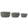 Bloomingville Fioria Blumentopf 3er, Grau, Polyrattan