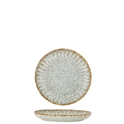 Bloomingville Fleur Dessert Teller aus Steingut