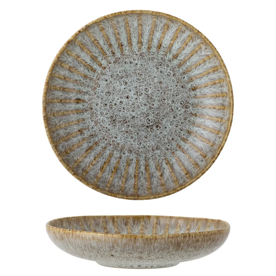 Bloomingville Fleur Nudelteller, Natur, Steingut