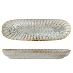 Bloomingville Fleur Servierplatte, Natur, Steingut