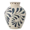 Bloomingville Heikki Vase blau, Steingut