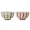 Bloomingville Jolly Schalen, Weihnachten, 2er Set
