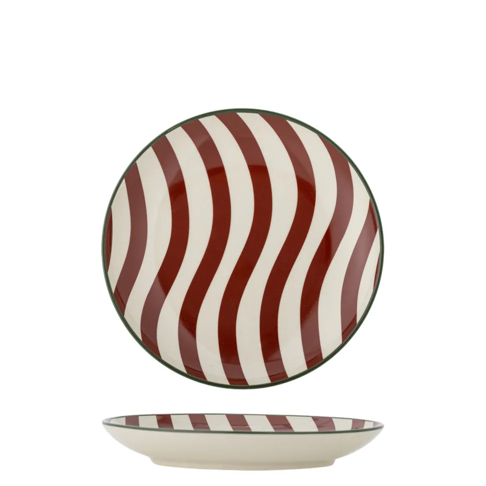 Bloomingville Jolly Teller Rot aus Steingut