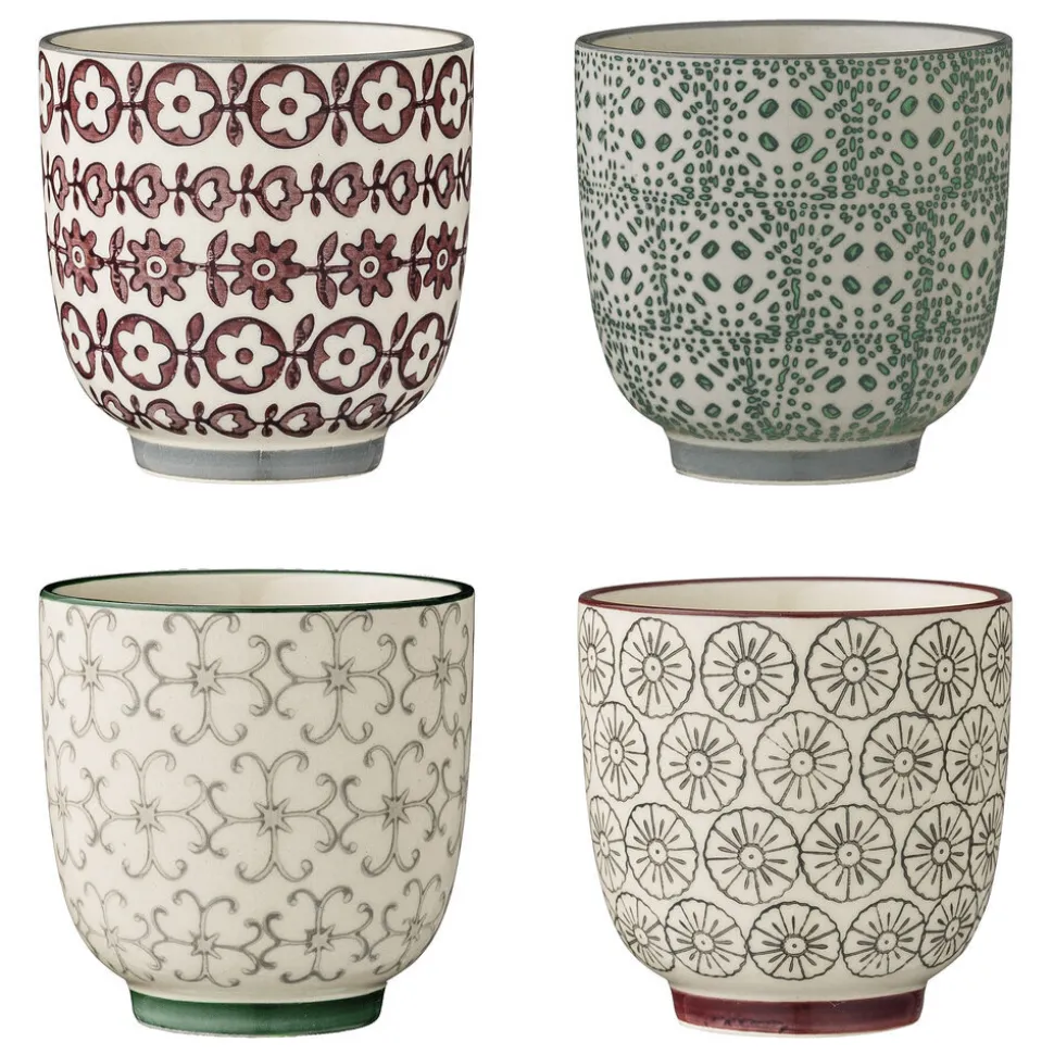 Bloomingville Karine Becher, 4er, Steingut