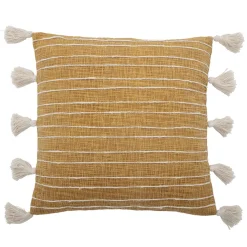 Bloomingville Kissen Emely, Gelb, Baumwolle