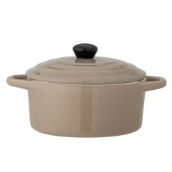 Bloomingville Ofenform Thanos mit Deckel aus Steingut