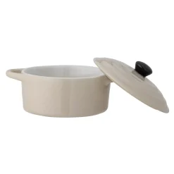 Bloomingville Ofenform Thanos mit Deckel aus Steingut