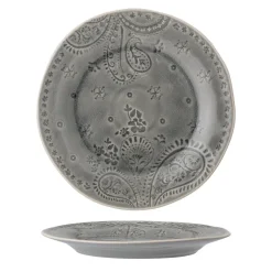 Bloomingville Rani Essteller, Grau, Steingut