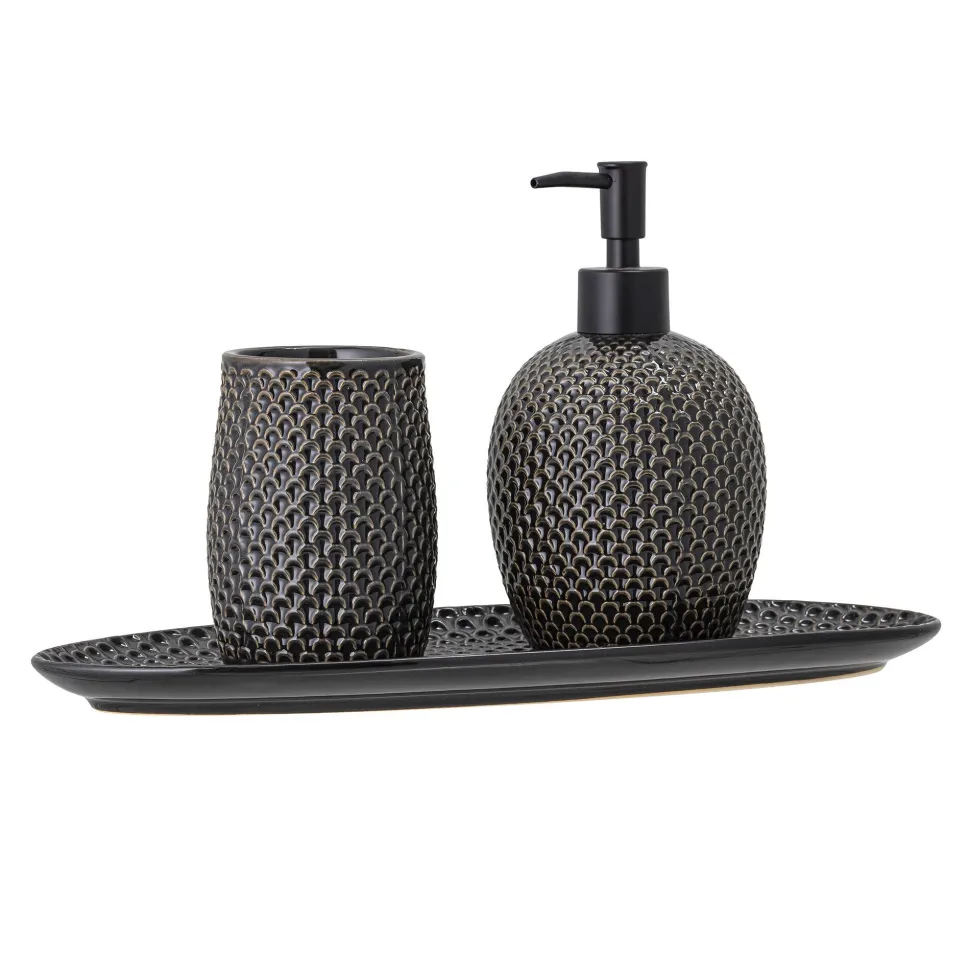 Bloomingville Seifenspender mit Becher und Tablett Hrin