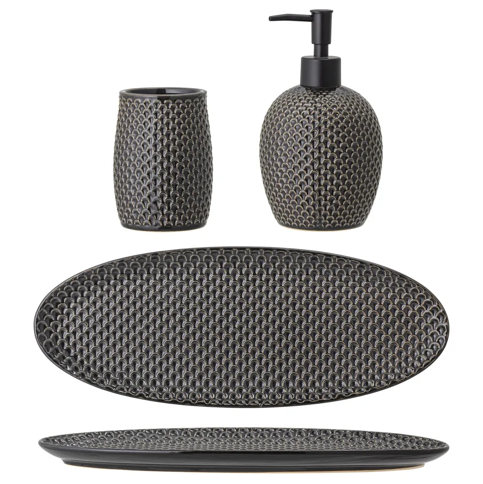 Bloomingville Seifenspender mit Becher und Tablett Hrin