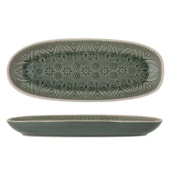 Bloomingville Servierplatte Rani, länglich, Steingut