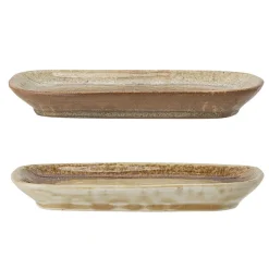 Bloomingville Teller Willow 2er Set aus Steingut