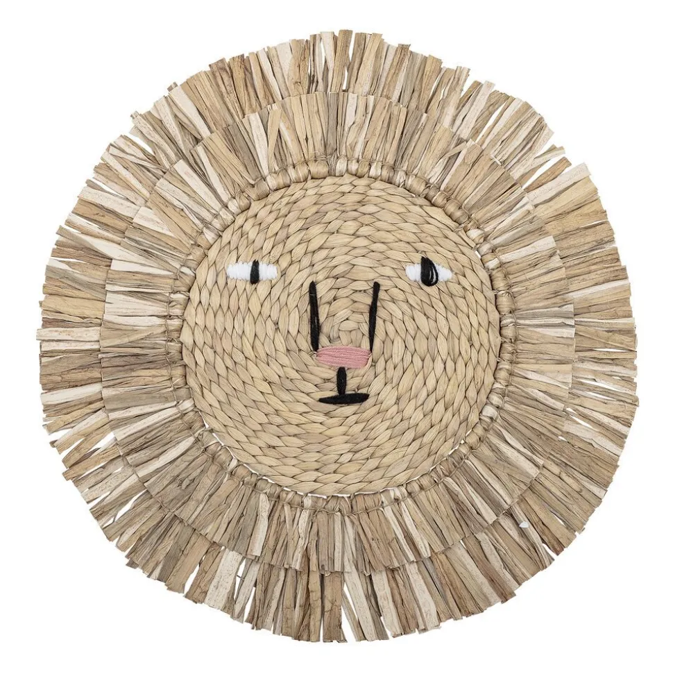 Bloomingville Wanddeko Löwe Wasserhyzinthe