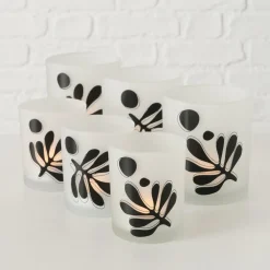 Boltze 2er Set Teelichtglas Matty