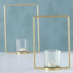 Boltze 2er Set Teelichthalter Franjo