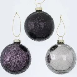 Boltze 3er Set Weihnachtskugel Cervise