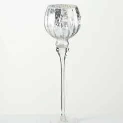 Boltze 3er Set Windlicht Manou silber