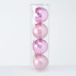 Boltze Große Weihnachtskugeln Ø 10 cm, 4 tlg