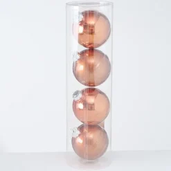 Boltze Große Weihnachtskugeln Ø 10 cm, 4 tlg