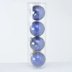 Boltze Große Weihnachtskugeln Ø 10 cm, 4 tlg