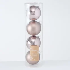 Boltze Große Weihnachtskugeln Ø 10 cm, 4 tlg