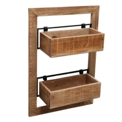 Boltze Holz Pflanzkisten für die Wand Übertopf Aneta