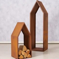 Boltze Kaminholzregal Rumo aus Metall, 2 tlg.