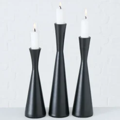 Boltze Kerzenleuchter Cone, 3 tlg