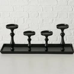 Boltze Kerzenleuchter Furo schwarz