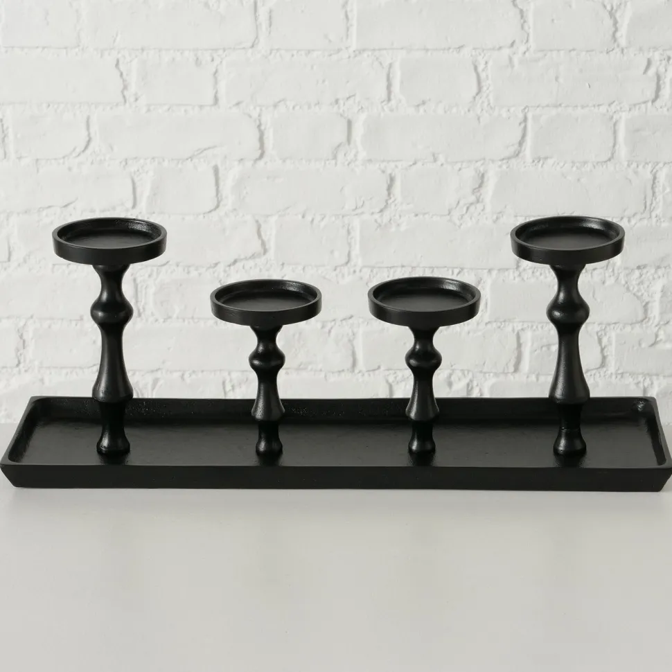 Boltze Kerzenleuchter Furo schwarz