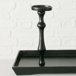 Boltze Kerzenleuchter Furo schwarz