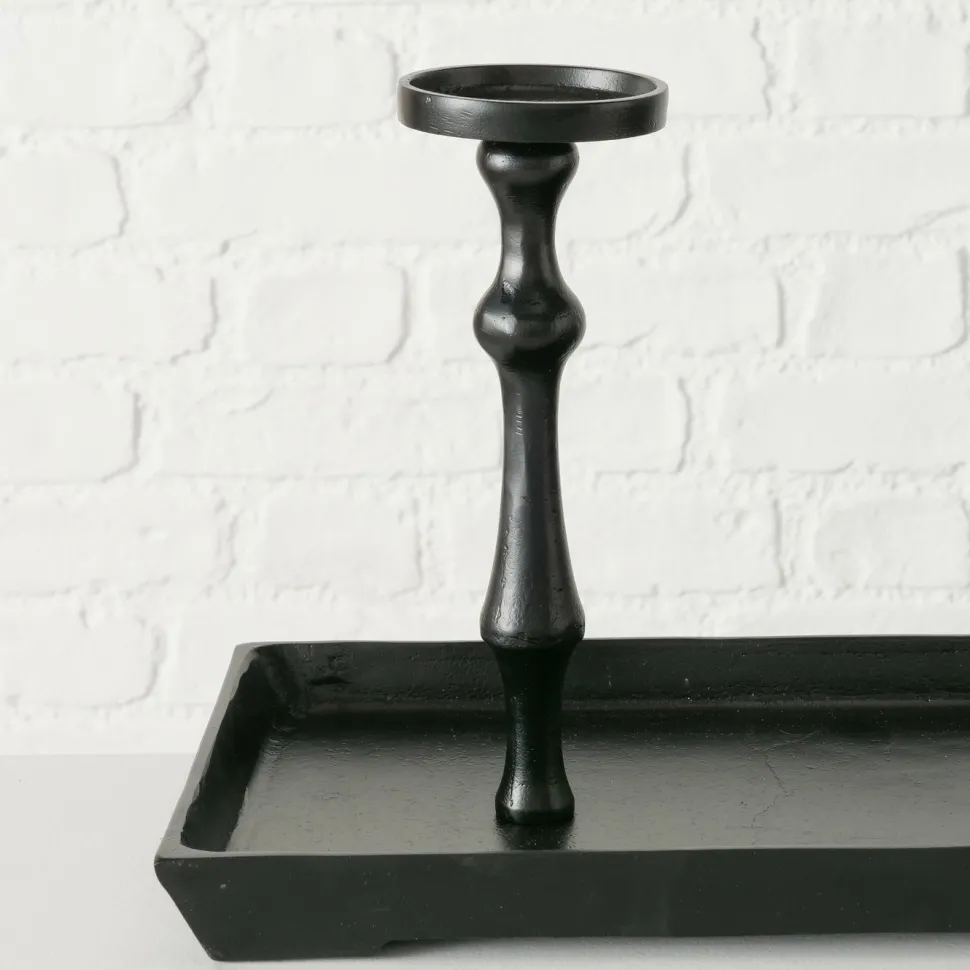Boltze Kerzenleuchter Furo schwarz