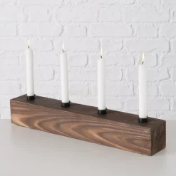 Boltze Kerzenleuchter Rustik länglich