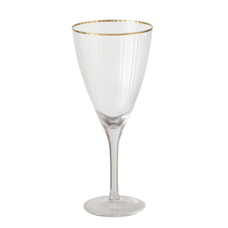 Boltze Weinglas Sofia mit Goldrand