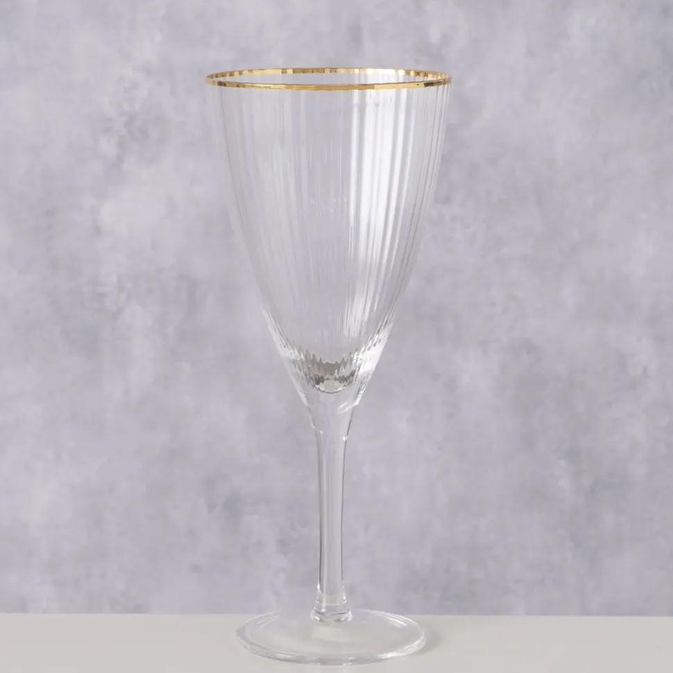 Boltze Weinglas Sofia mit Goldrand