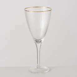 Boltze Weinglas Sofia mit Goldrand