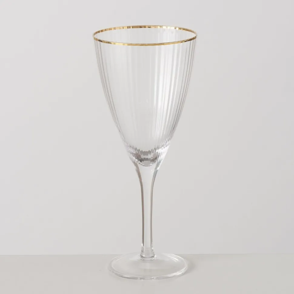 Boltze Weinglas Sofia mit Goldrand