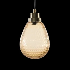 byRoom Bernsteinlampe mit goldener Fassung