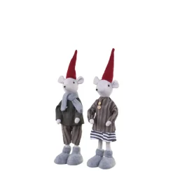 Chic Antique 2 Weihnachtsmäuse stehend