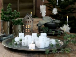 Chic Antique Adventskalender Kerzen 24 Stück