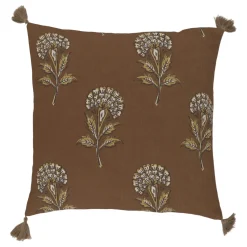 Chic Antique Aix Kissenbezug Blumenmotiv mit Quasten