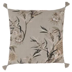 Chic Antique Aix Kissenbezug Blumenmotiv 2 mit Quasten