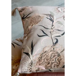 Chic Antique Aix Kissenbezug Blumenmotiv 2 mit Quasten