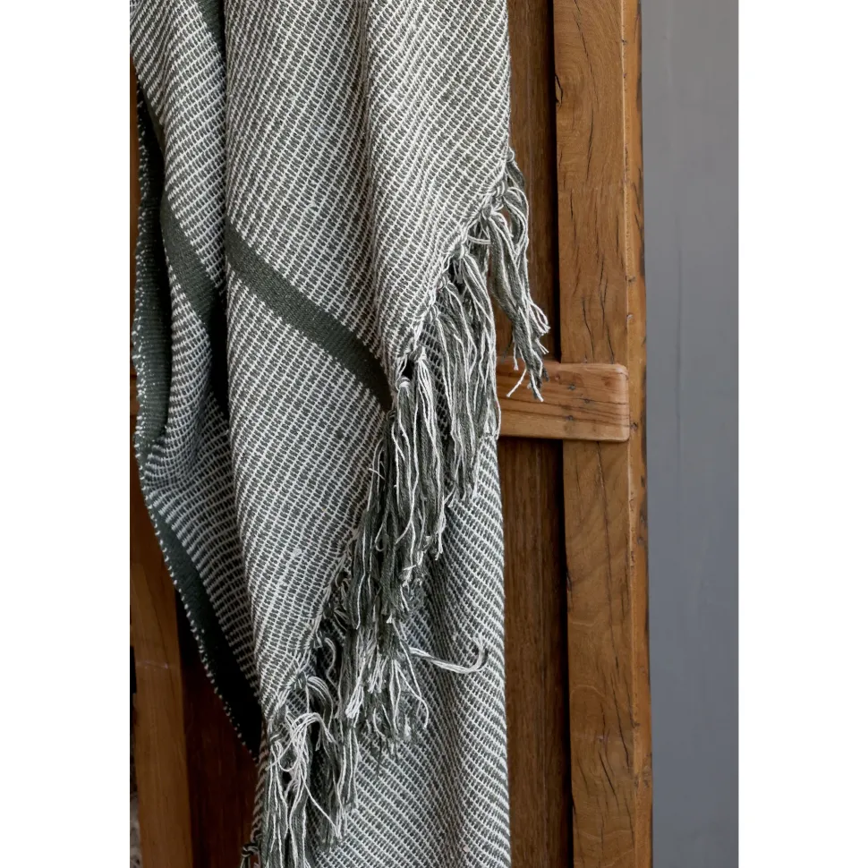 Chic Antique Aix Plaid aus Garnüberschuss, Streifen