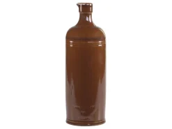 Chic Antique Alte französische Flasche mokka