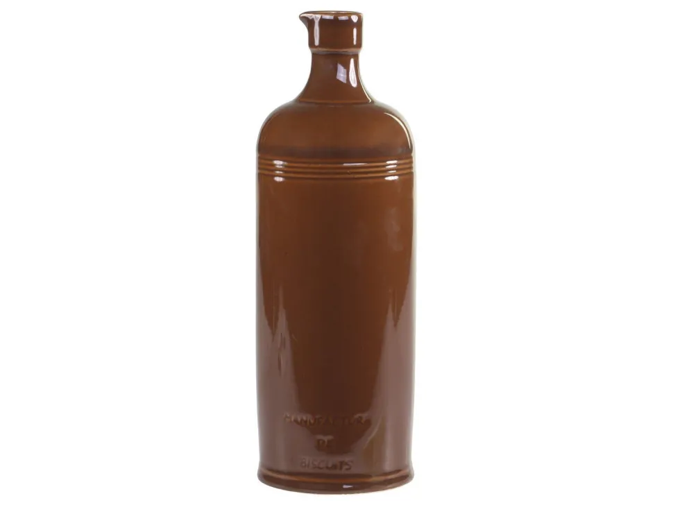 Chic Antique Alte französische Flasche mokka