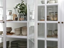 Chic Antique antiker Vitrinenschrank Marseille 8 Türen